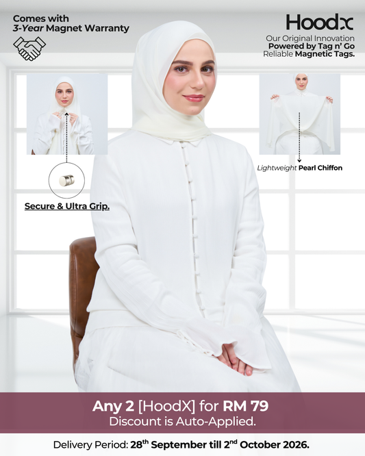 HoodX in Ivory White