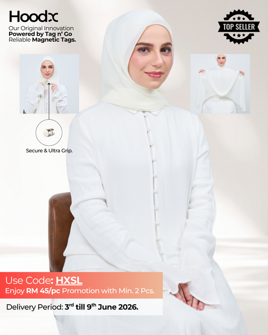 HoodX in Ivory White