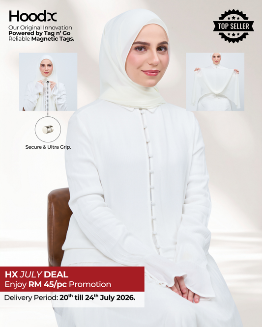 HoodX in Ivory White
