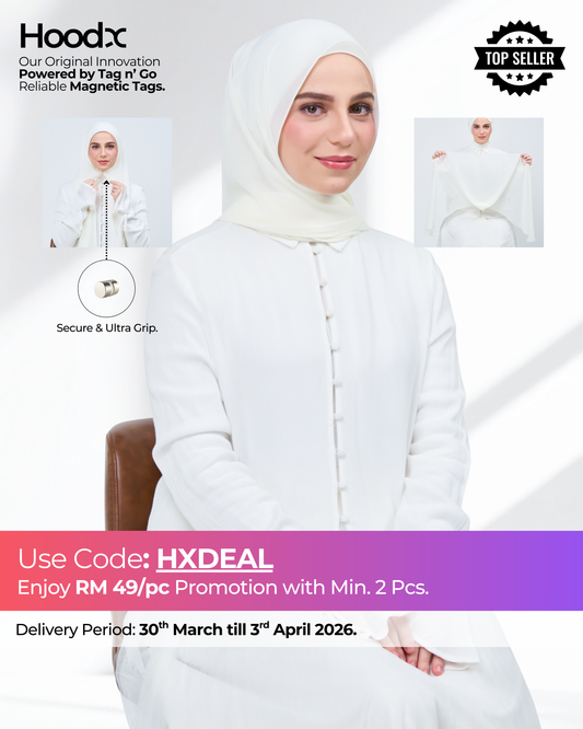 HoodX in Ivory White