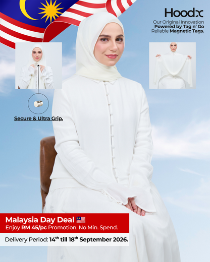 HoodX in Ivory White