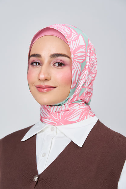 HoodX Printed Set in Jade Rose