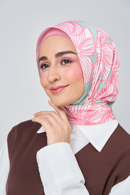 HoodX Printed Set in Jade Rose