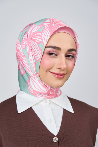 HoodX Printed Set in Jade Rose
