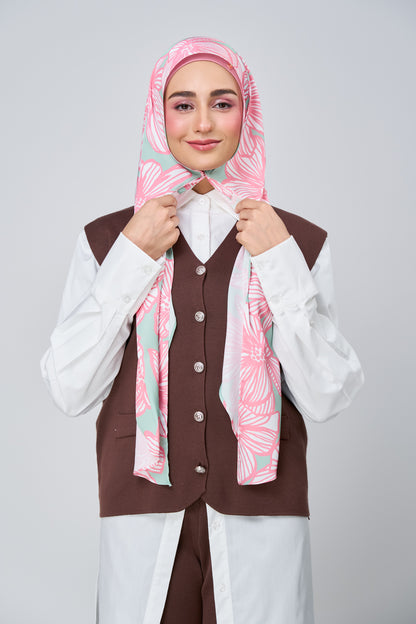 HoodX Printed Set in Jade Rose