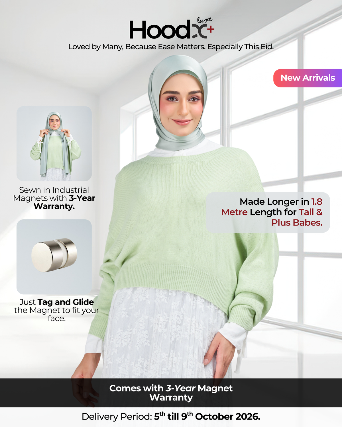 HoodX⁺Plus Luxe in Jade