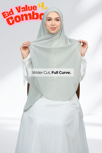 HX Curve x Rhea Selendang in Jade