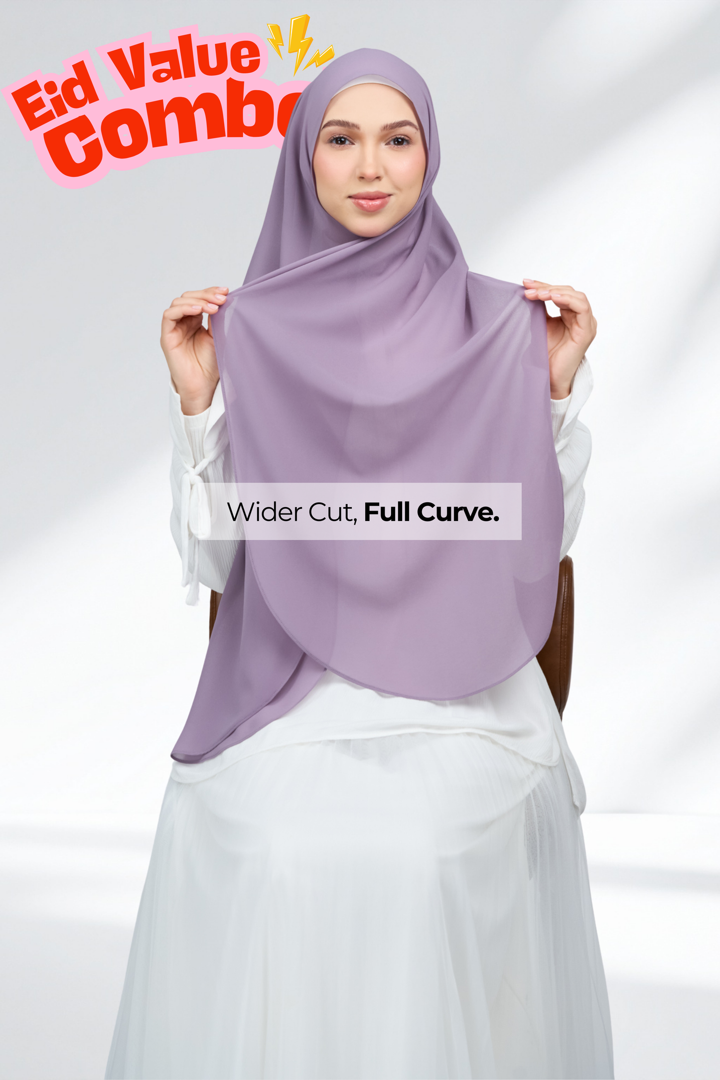 HX Curve x Rhea Selendang in Dusty Orchid