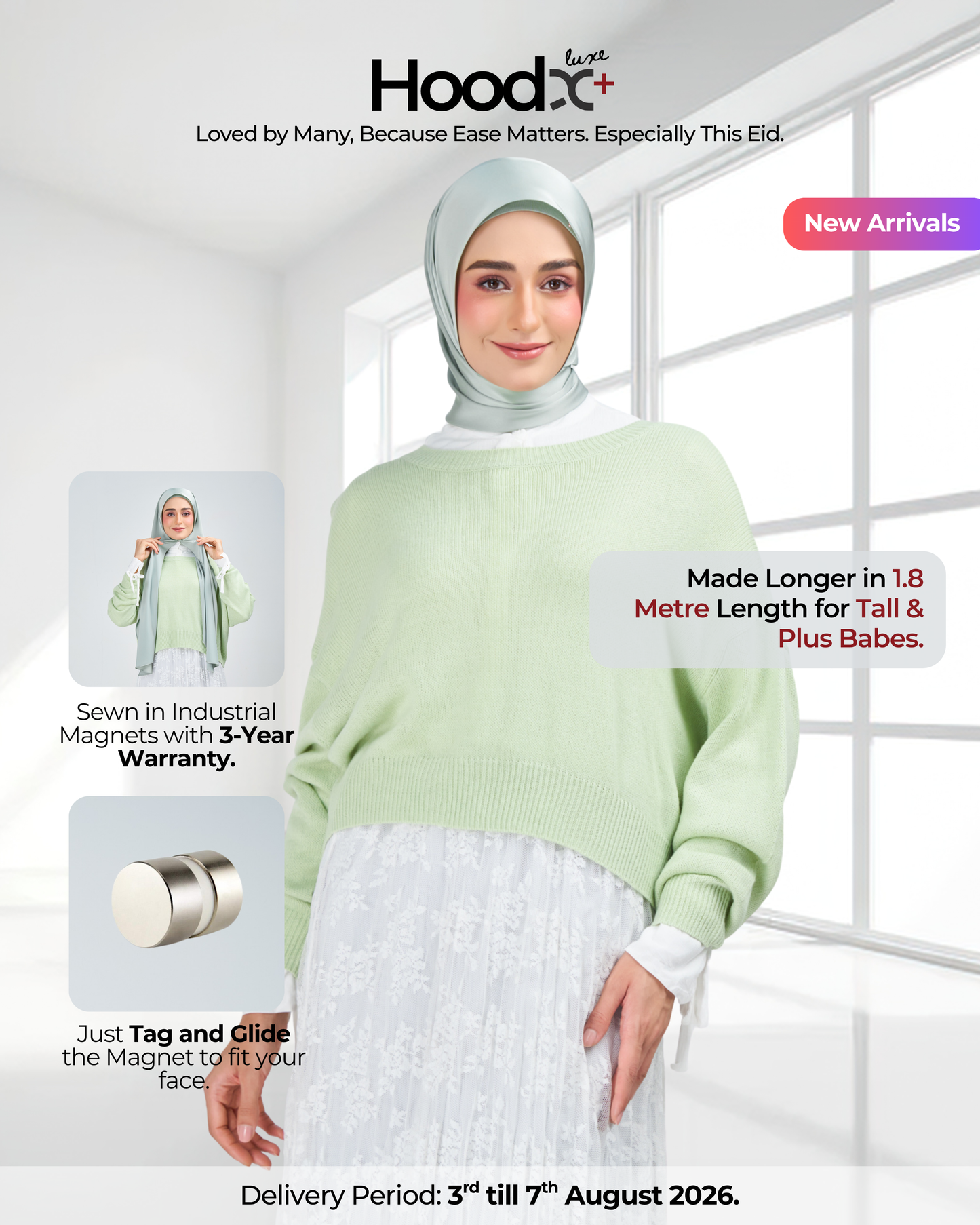 HoodX⁺Plus Luxe in Jade