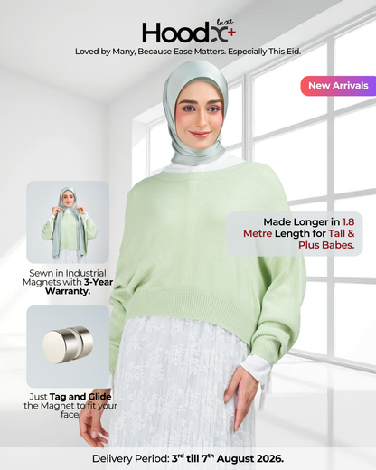 HoodX⁺Plus Luxe in Jade