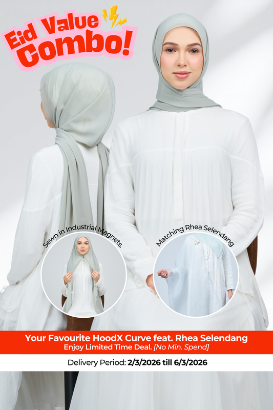 HX Curve x Rhea Selendang in Jade