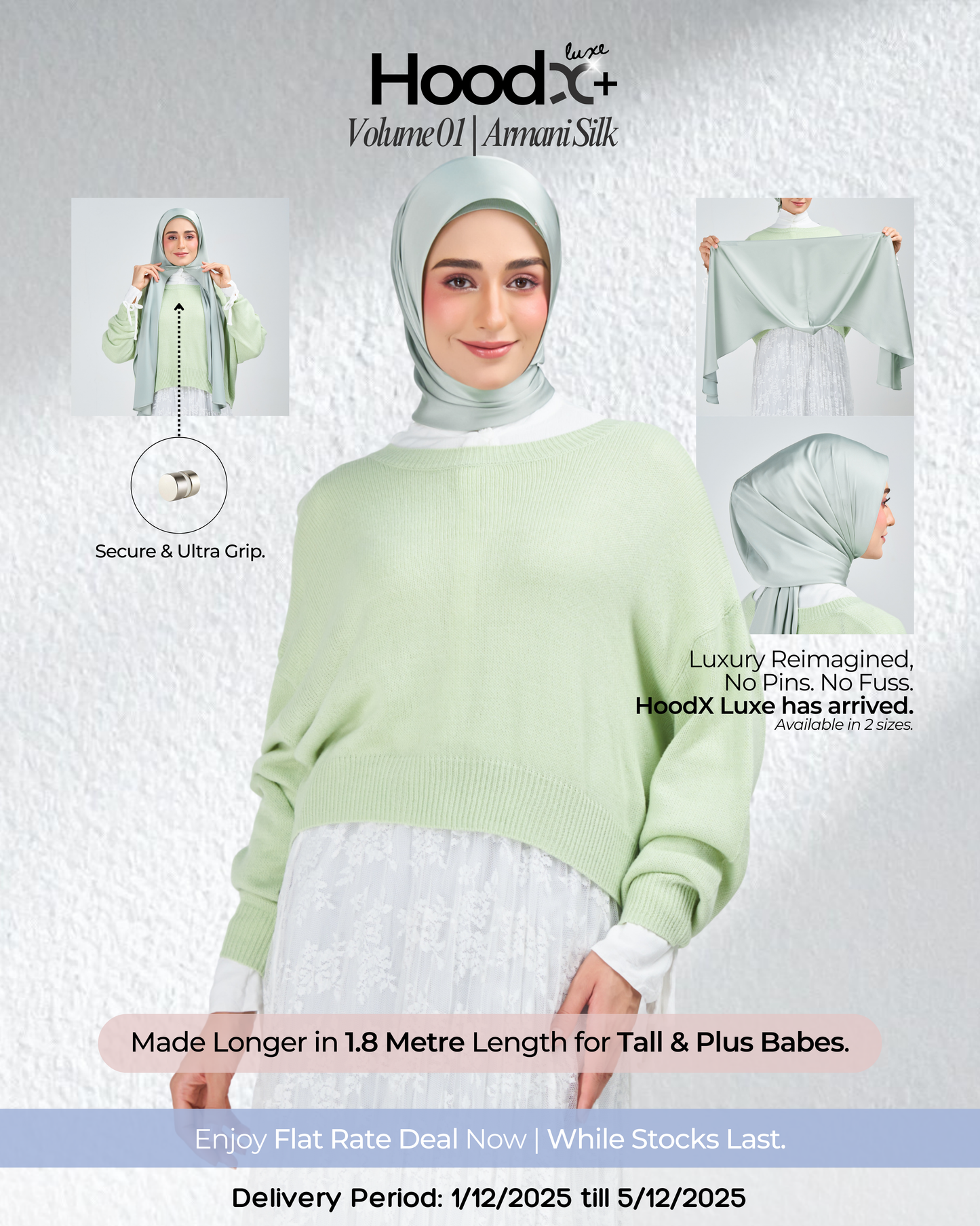 HoodX⁺Plus Luxe in Jade