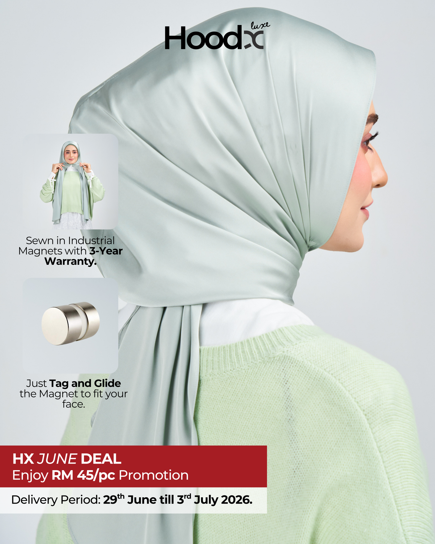 HoodX Luxe in Jade