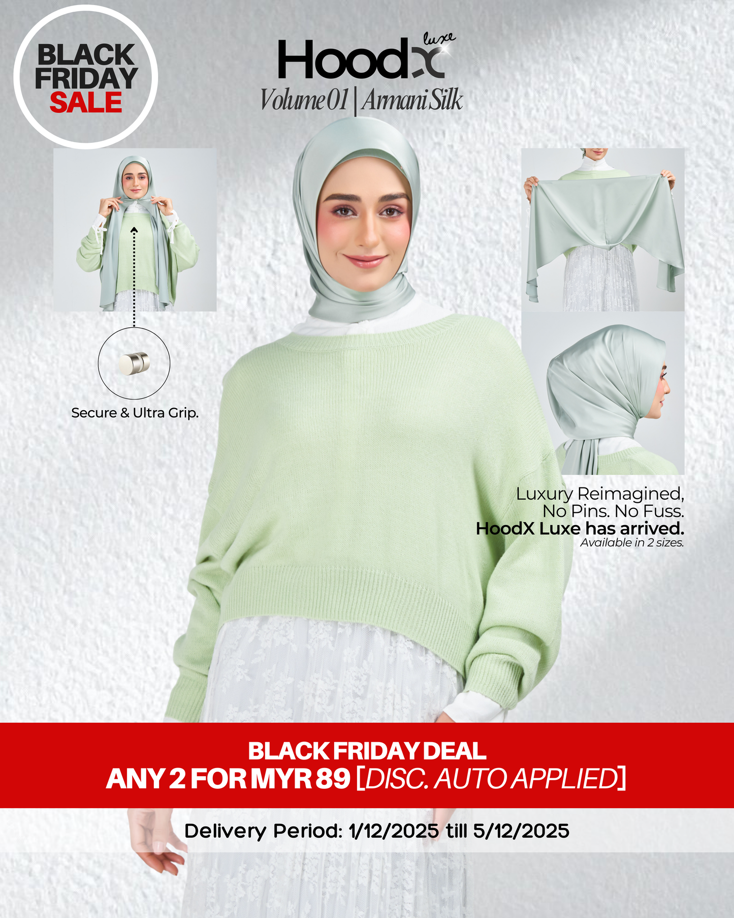 [BFS] HoodX Luxe in Jade