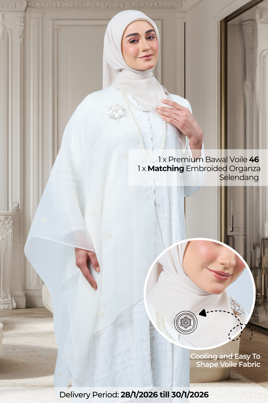 2IN1 Rhea Raya Set in Kaseh [Oatmilk]