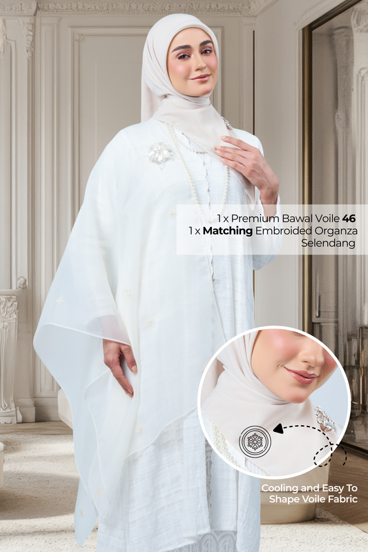 2IN1 Rhea Raya Set in Kaseh [Oatmilk]