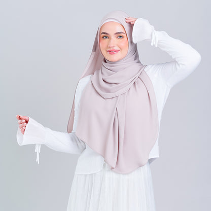 Tag n' Go Max [2M] | Premium Korean Chiffon in Khaki