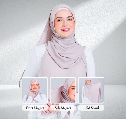 [8.8 MARKDOWN] Tag n' Go Max [2M] | Premium Korean Chiffon in Khaki