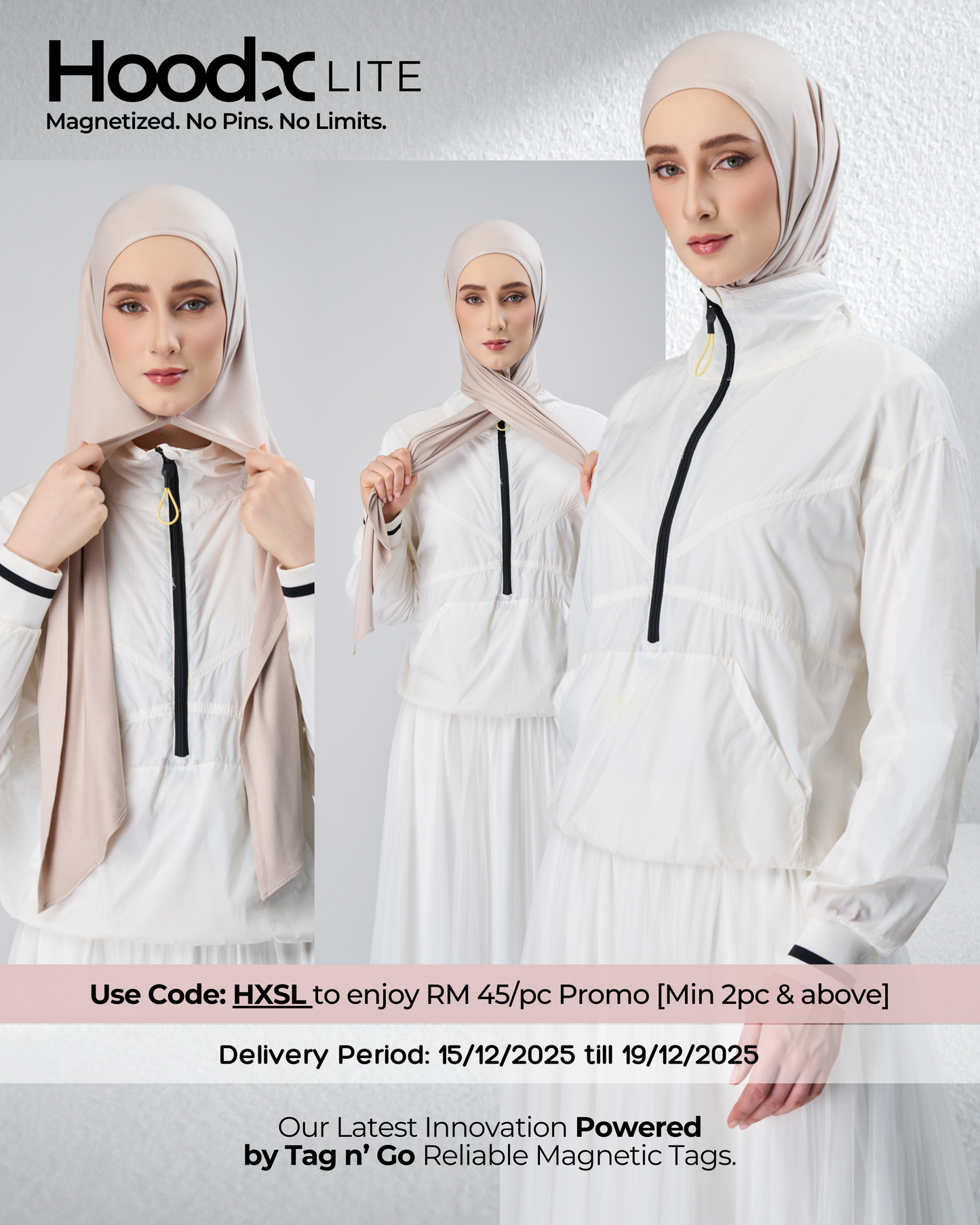 [★New] HoodX Lite in Light Taupe