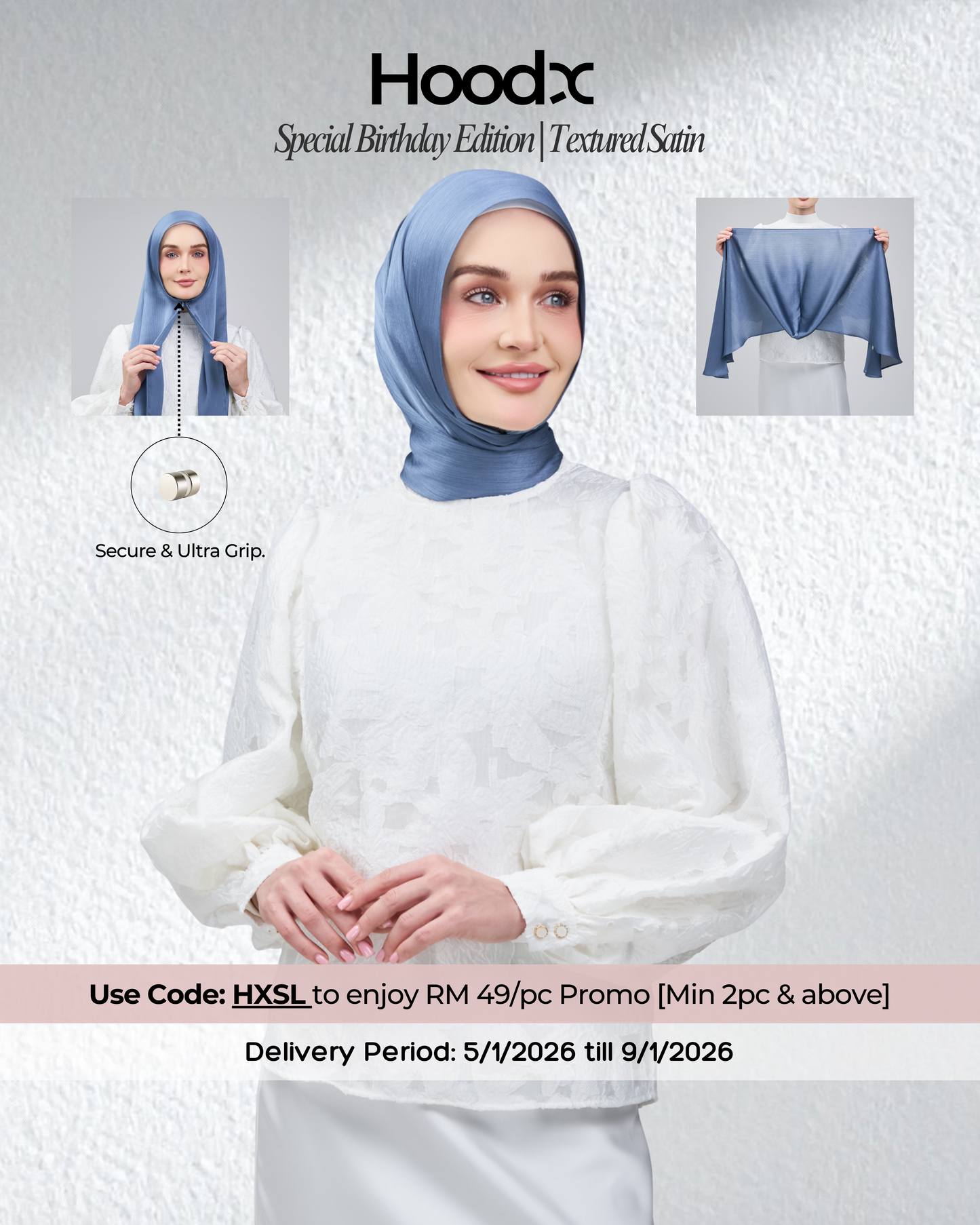 HoodX B.E in Lapis Blue