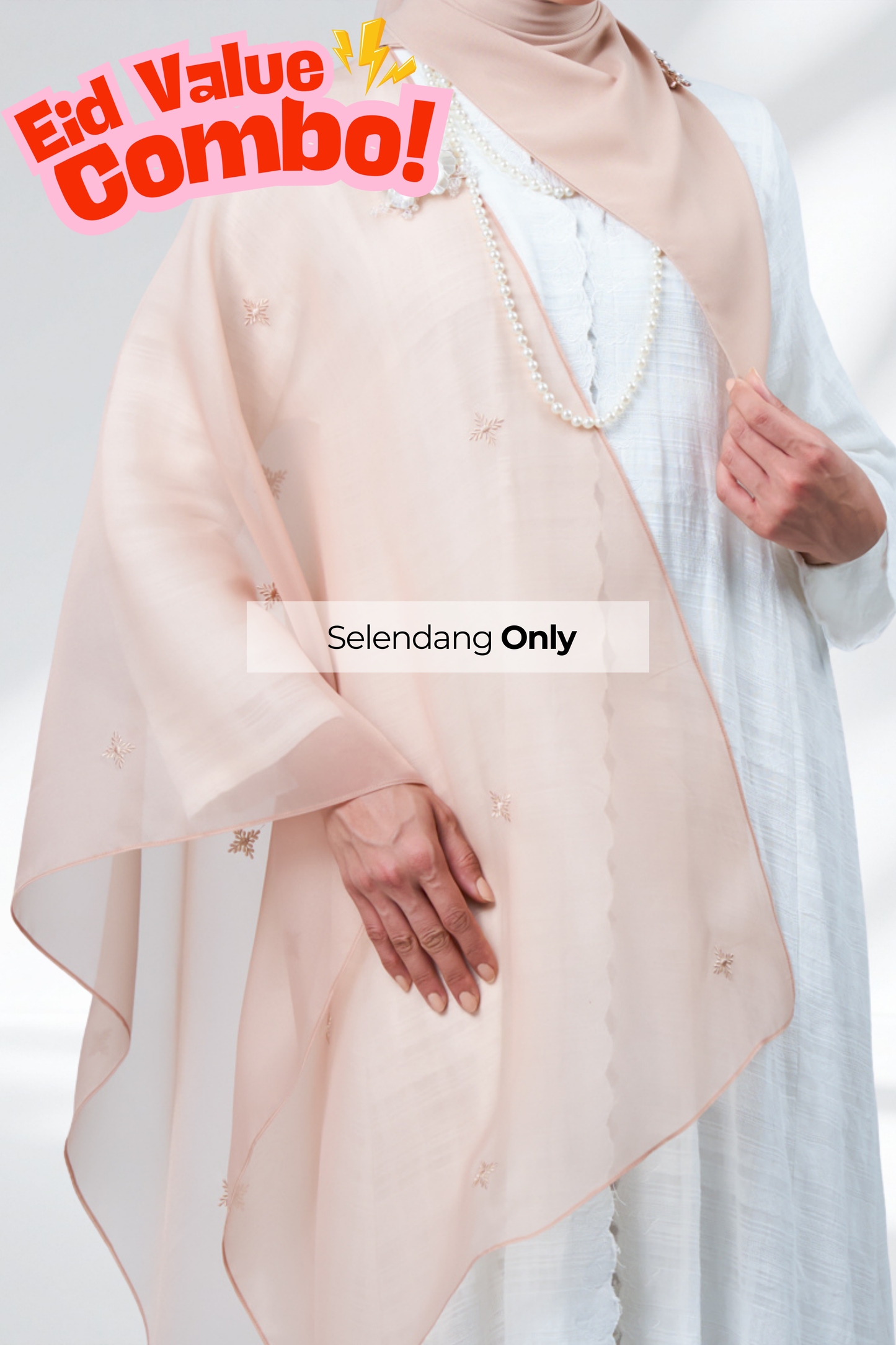 HX Curve x Rhea Selendang in Latte