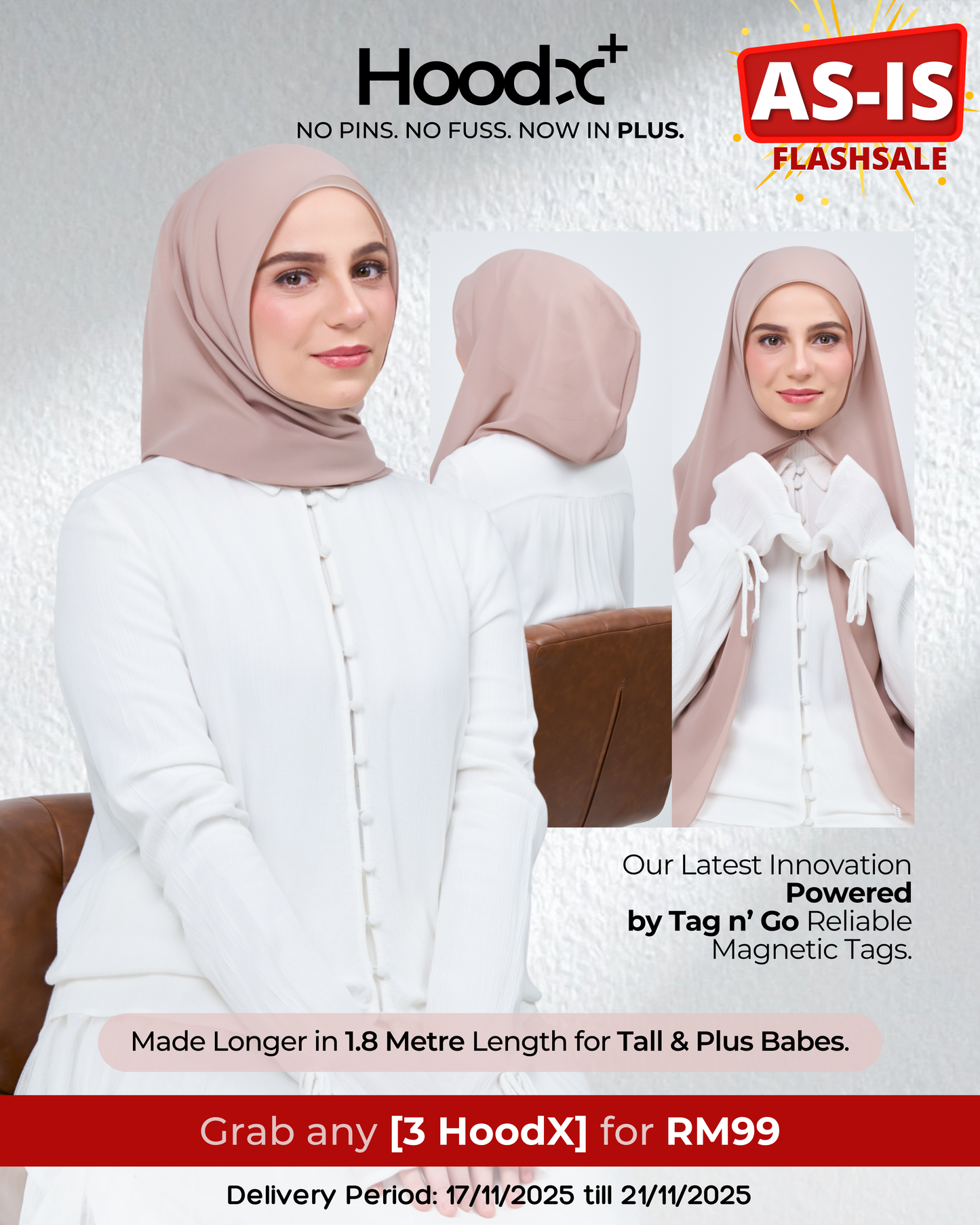 [As-Is] HoodX⁺Plus in Latte