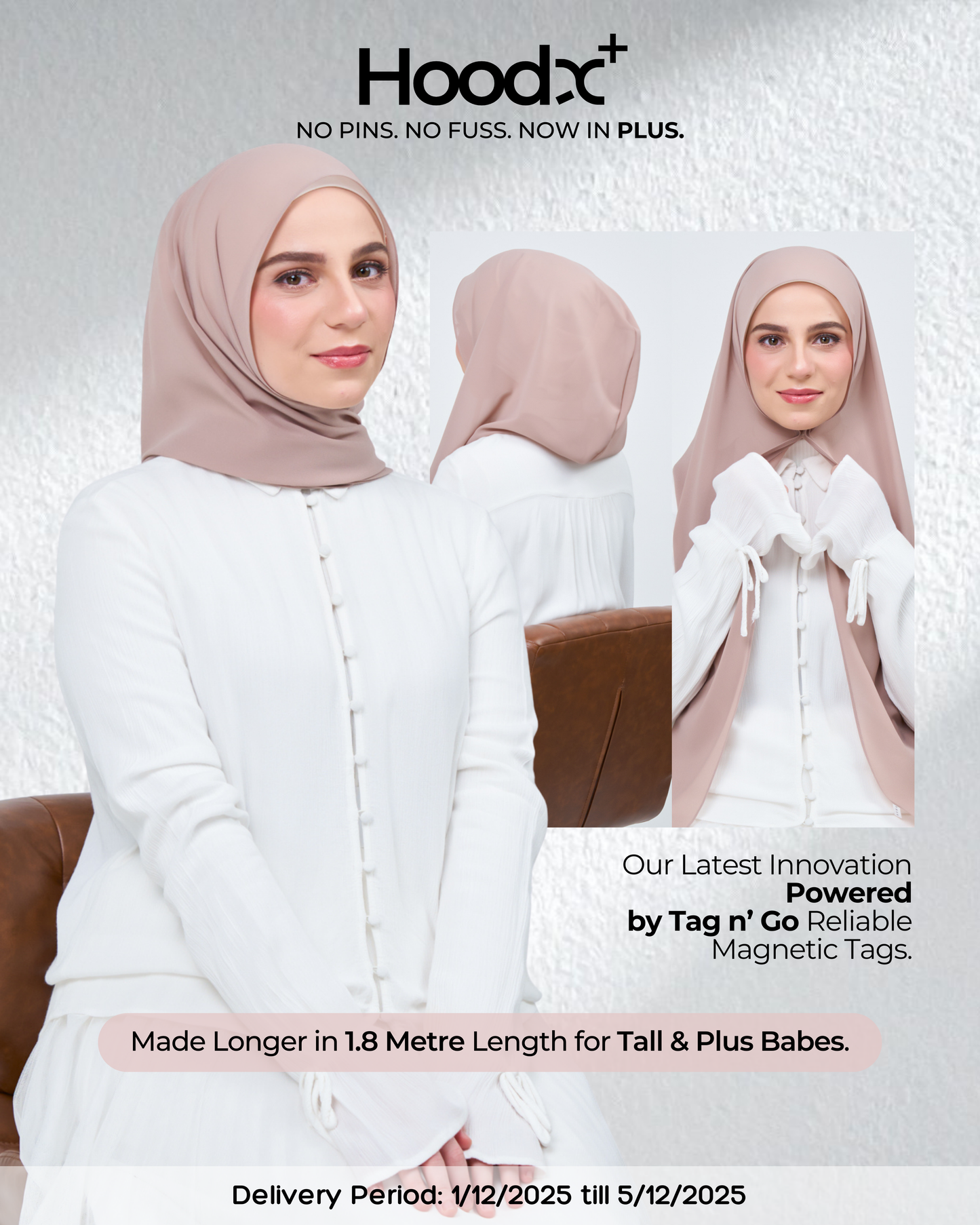 HoodX⁺Plus in Latte