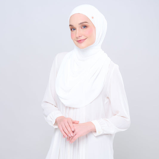 [As-Is] Semi-Instant 2IN1 Laura in Bridal White