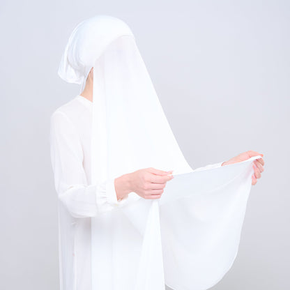 [As-Is] Semi-Instant 2IN1 Laura in Bridal White