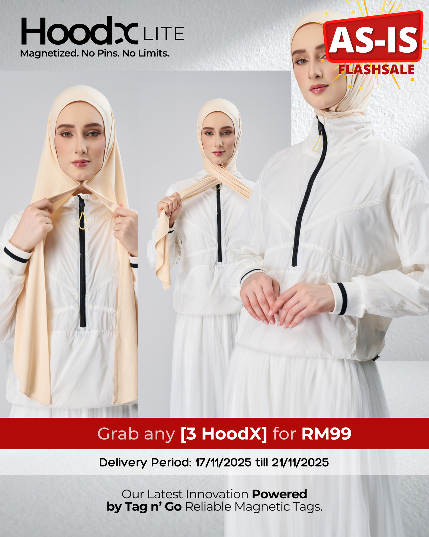 [As-Is] HoodX Lite in Lemonade