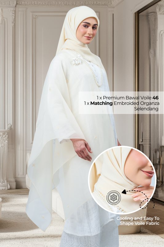 2IN1 Rhea Raya Set in Lestari [Nude Yellow]