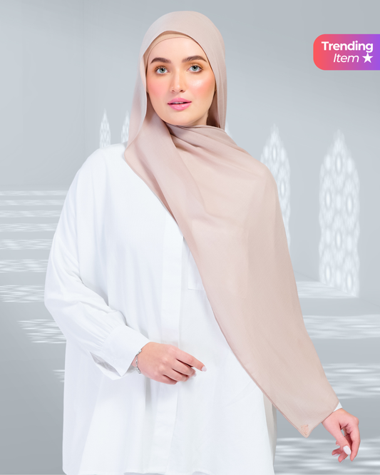 Ironless Elle Shawl in Chai