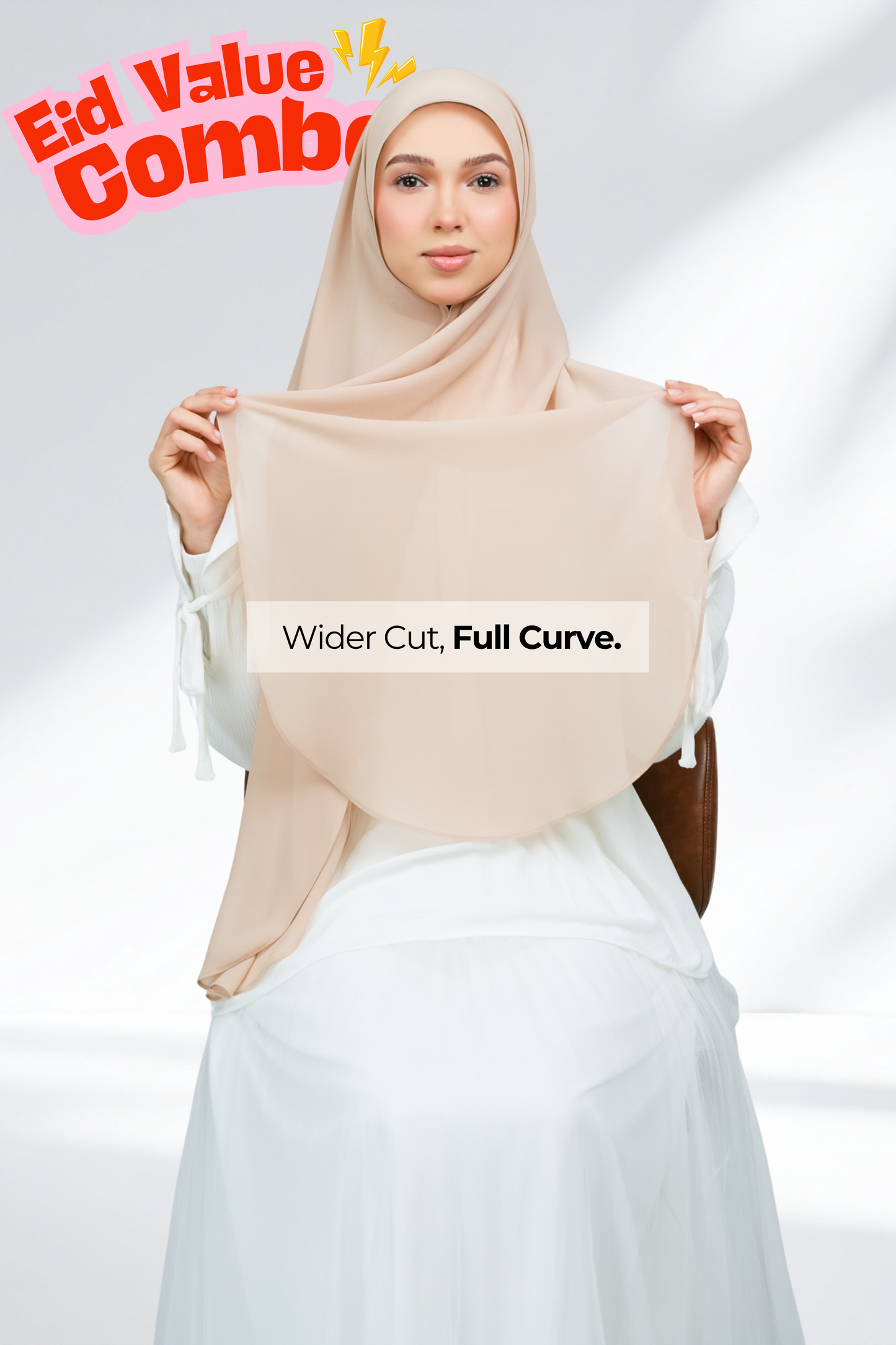 HX Curve x Rhea Selendang in Light Fawn