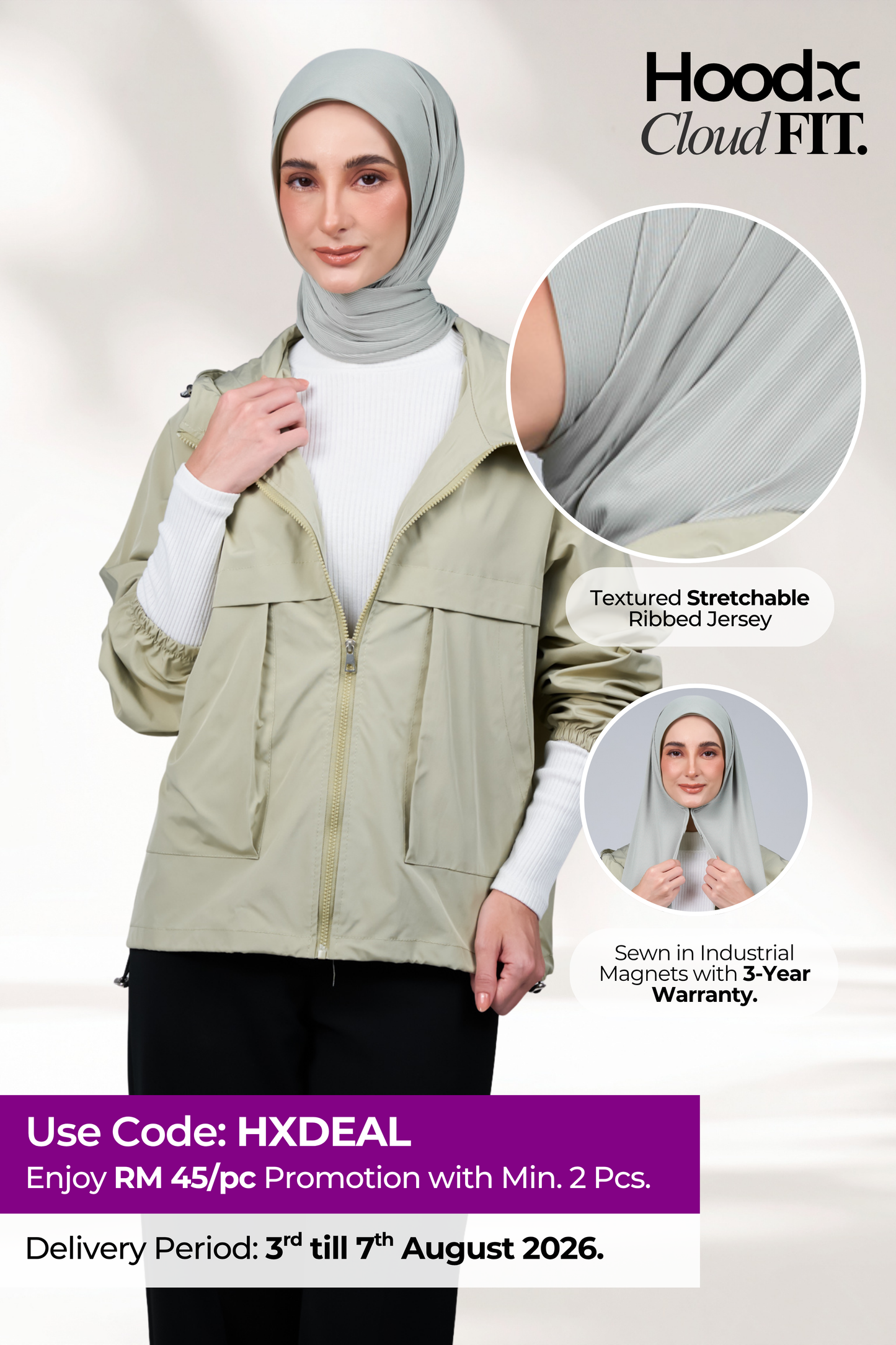 HoodX CloudFit in Light Green