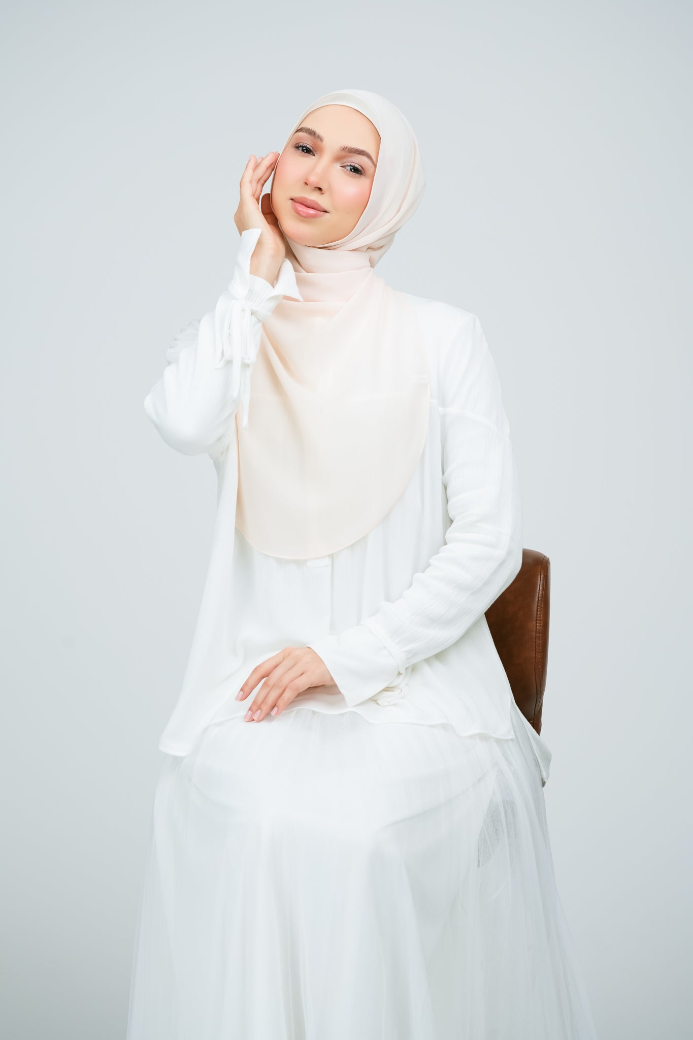 HoodX Curve in Light Peach