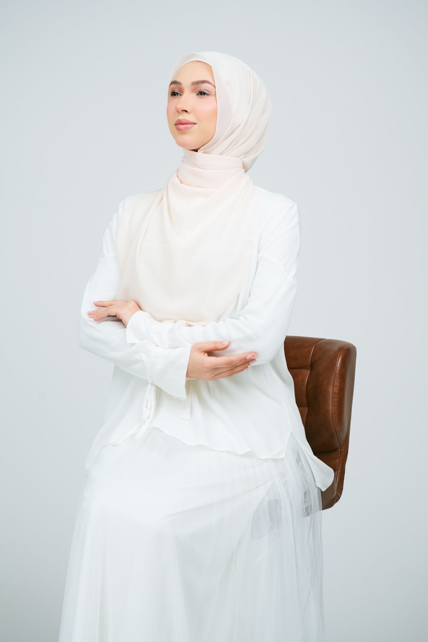 HoodX Curve in Light Peach