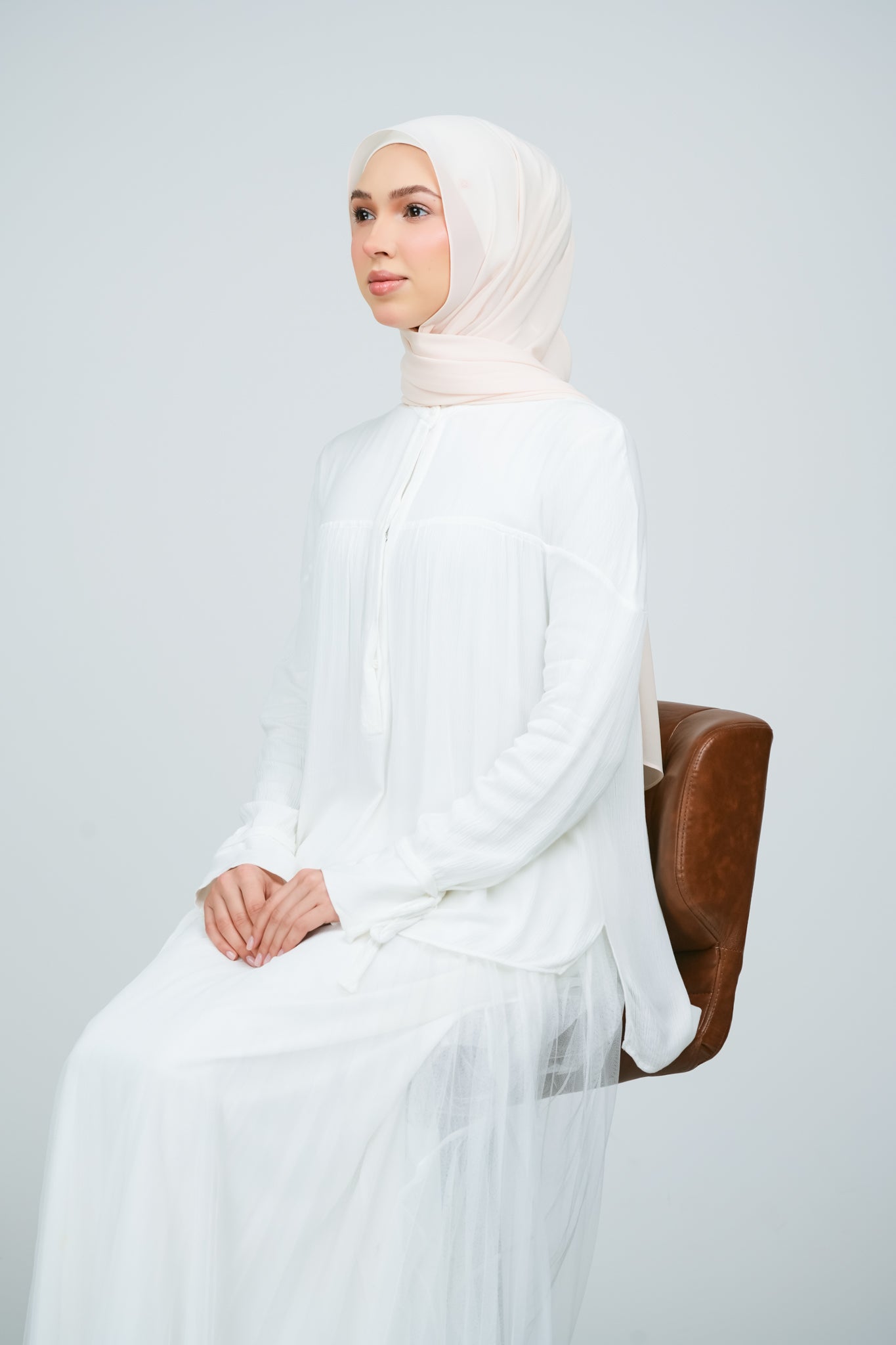 HoodX Curve in Light Peach