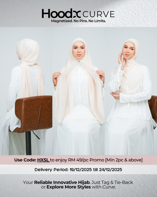 HoodX Curve in Light Peach