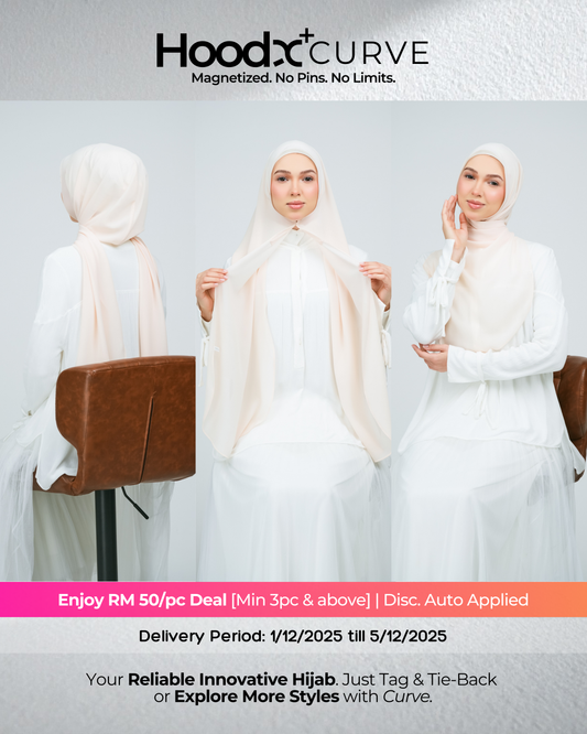 HoodX⁺Plus Curve in Light Peach