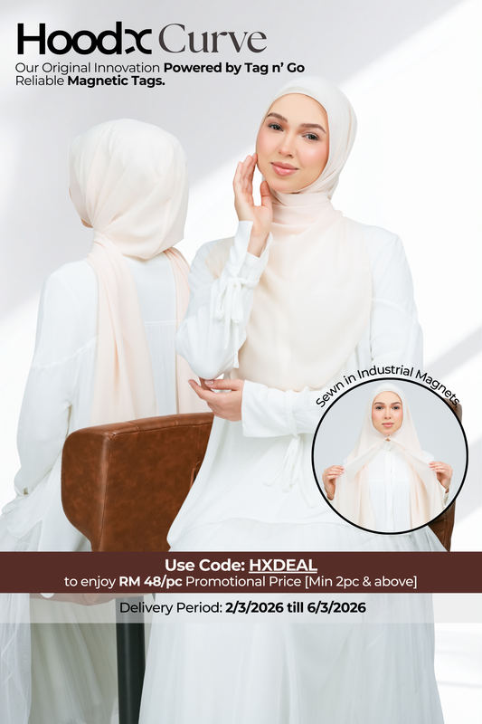 HoodX Curve in Light Peach