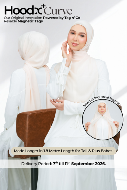 HoodX Curve in Light Peach