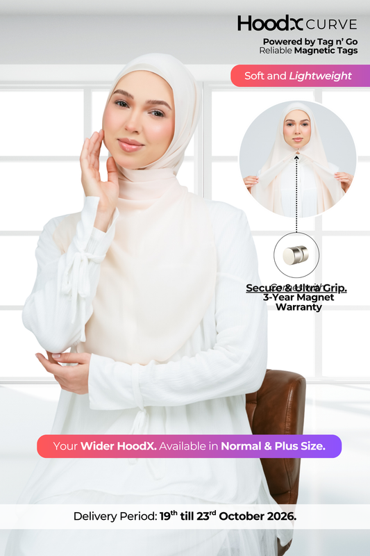 HoodX Curve in Light Peach