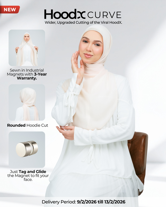 HoodX Curve in Light Peach