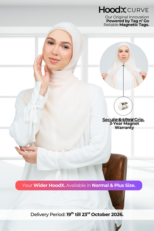 HoodX Curve in Light Peach