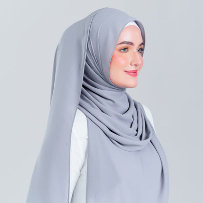 Tag n' Go Max [2M] | Premium Korean Chiffon in Light Platinum