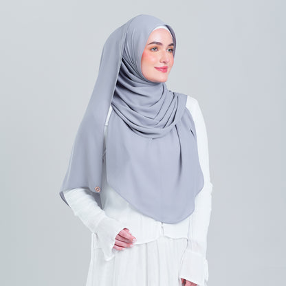 Tag n' Go Max [2M] | Premium Korean Chiffon in Light Platinum