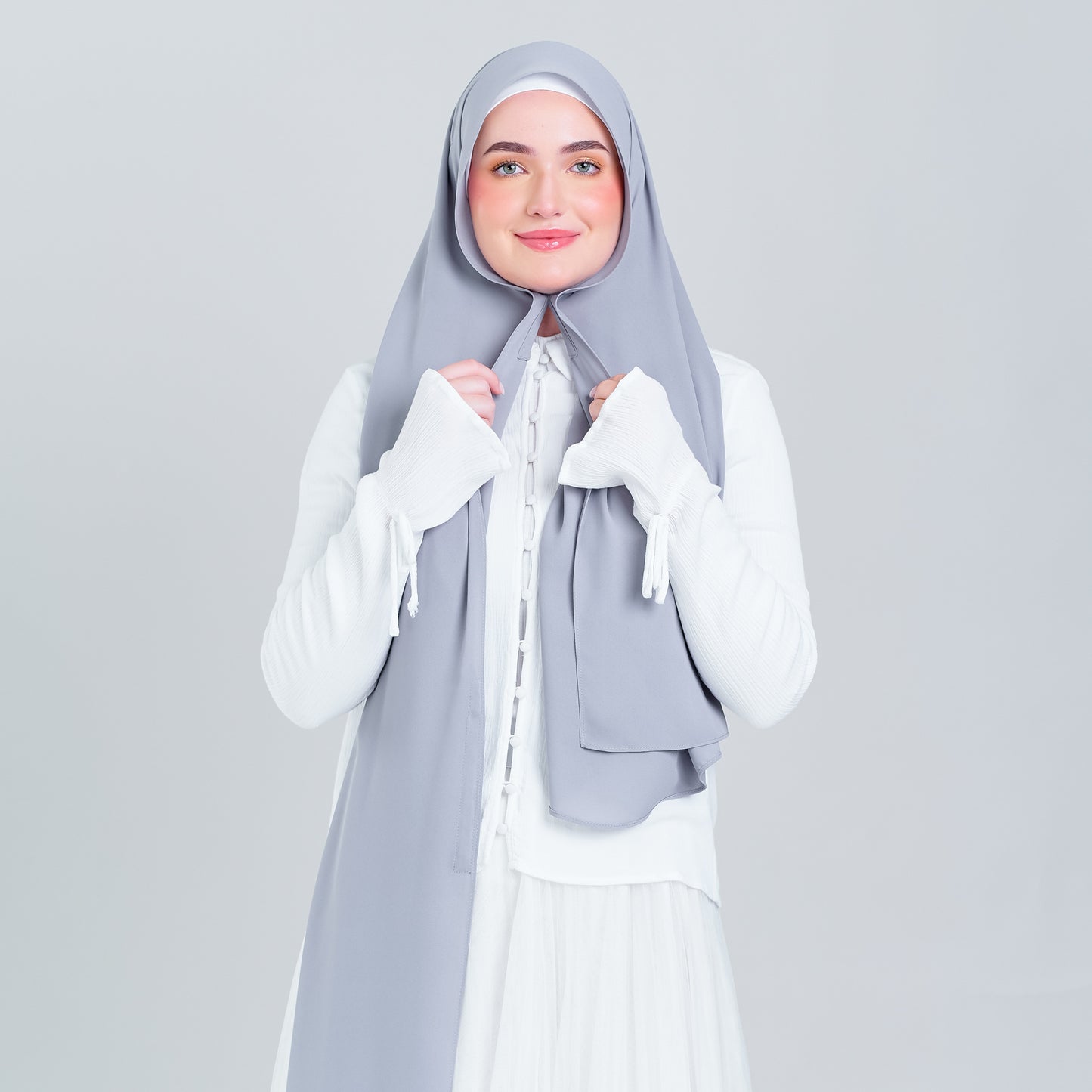 Tag n' Go Max [2M] | Premium Korean Chiffon in Light Platinum