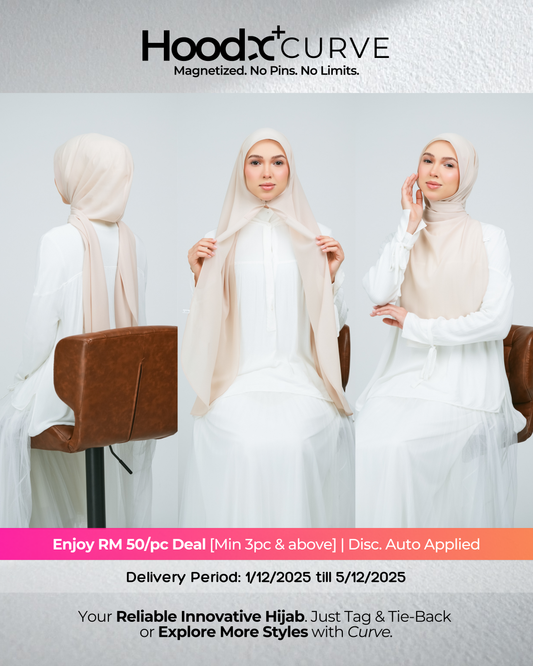 HoodX⁺Plus Curve in Light Sand