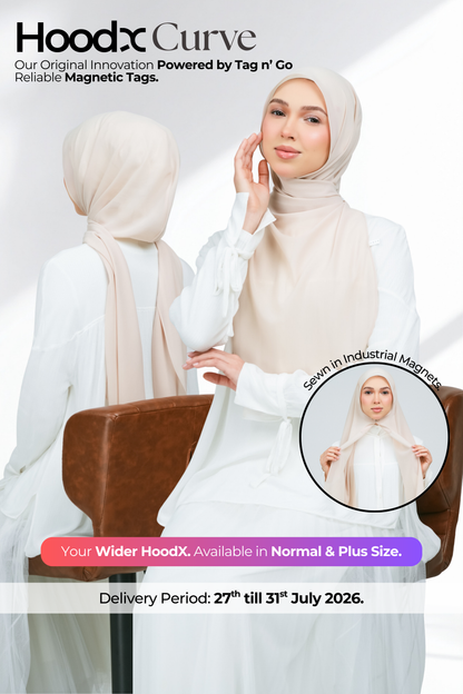 HoodX Curve in Light Sand