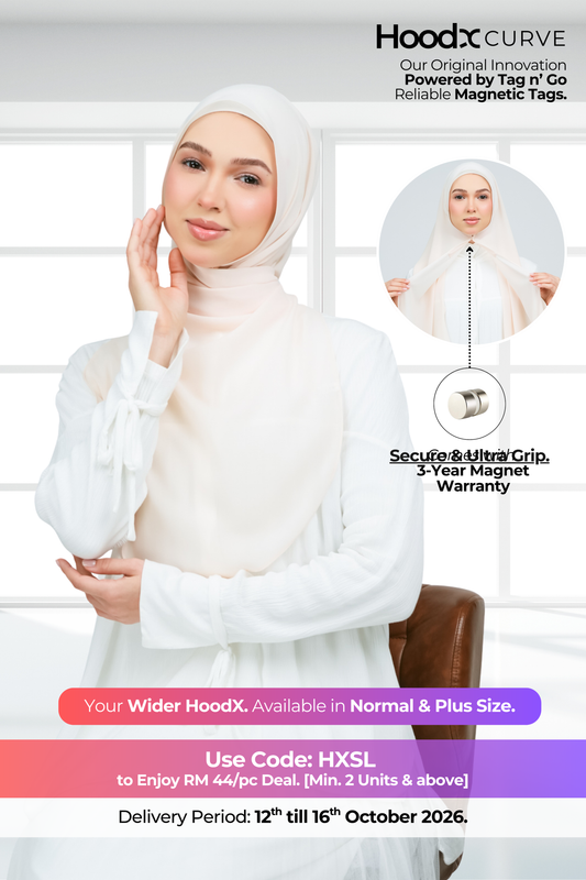 HoodX Curve in Light Peach